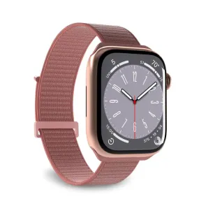 Apple Watch (38/40/SE/41/42mm) PURO SPORT Nylon Rem - Lyserød