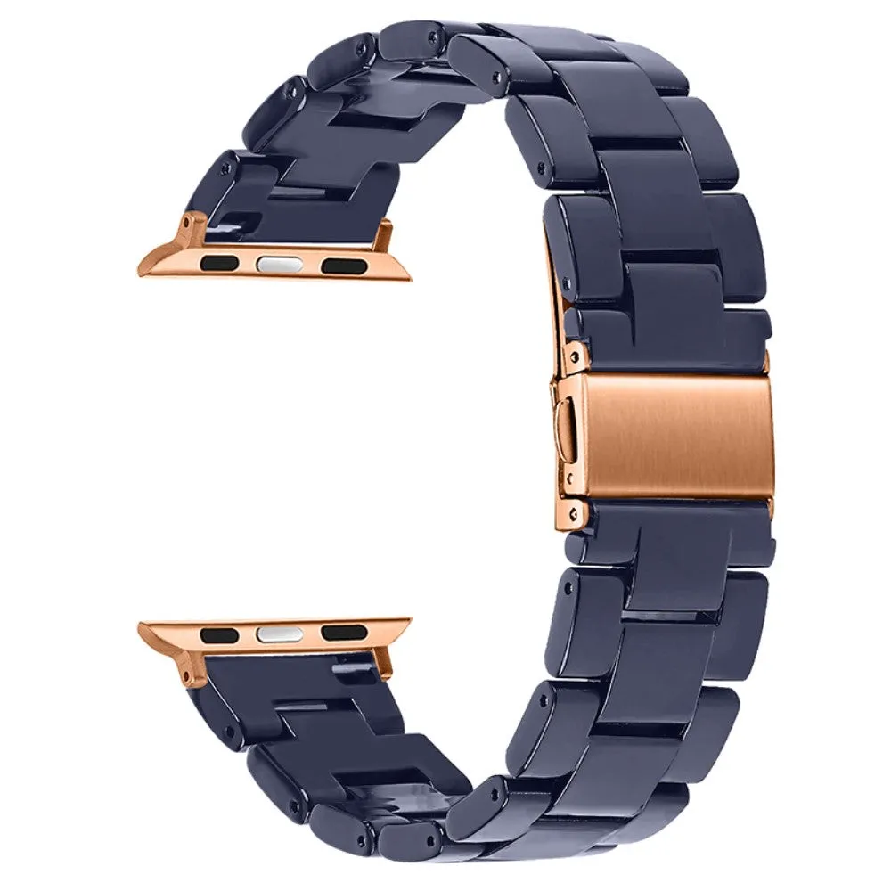 Apple Watch (41mm) 3 bead resin watch strap - Midnight Blue