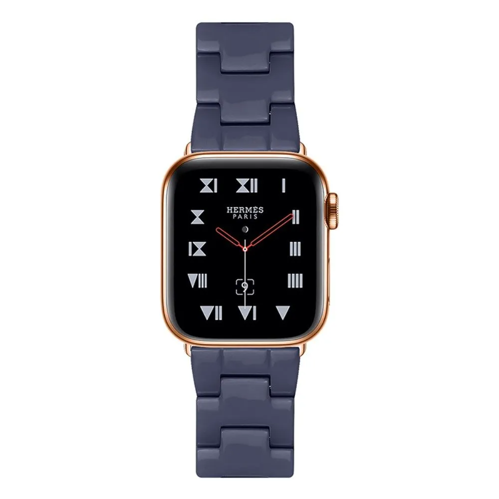 Apple Watch (41mm) 3 bead resin watch strap - Midnight Blue