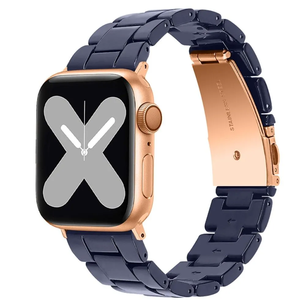 Apple Watch (41mm) 3 bead resin watch strap - Midnight Blue