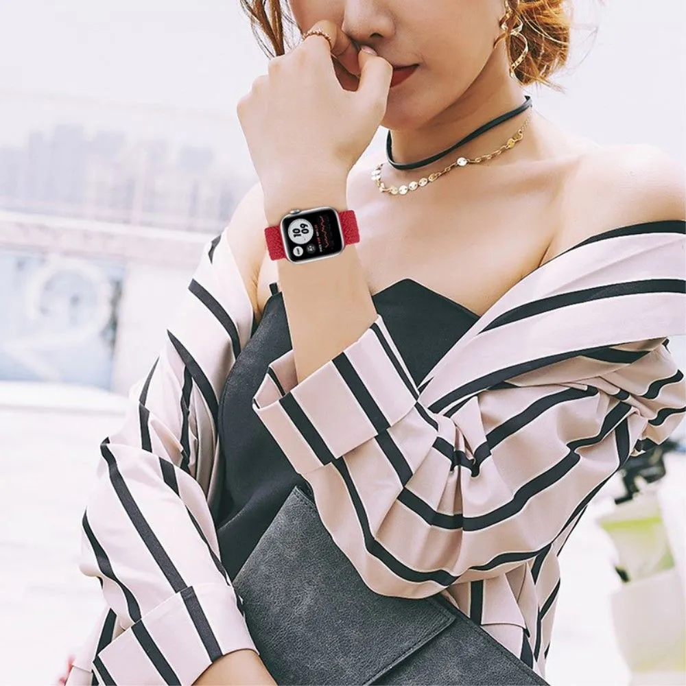 Apple Watch (41mm) elastic watch strap - Red / Size: S
