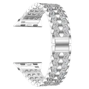Apple Watch (45mm) bling rhinestone décor watch strap - Silver