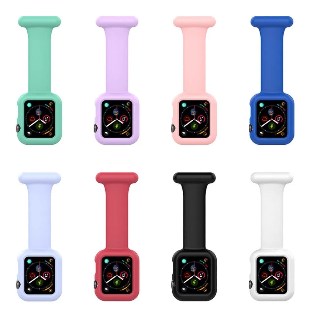 Apple Watch (45mm) doctor nurse silicone watch strap - Black