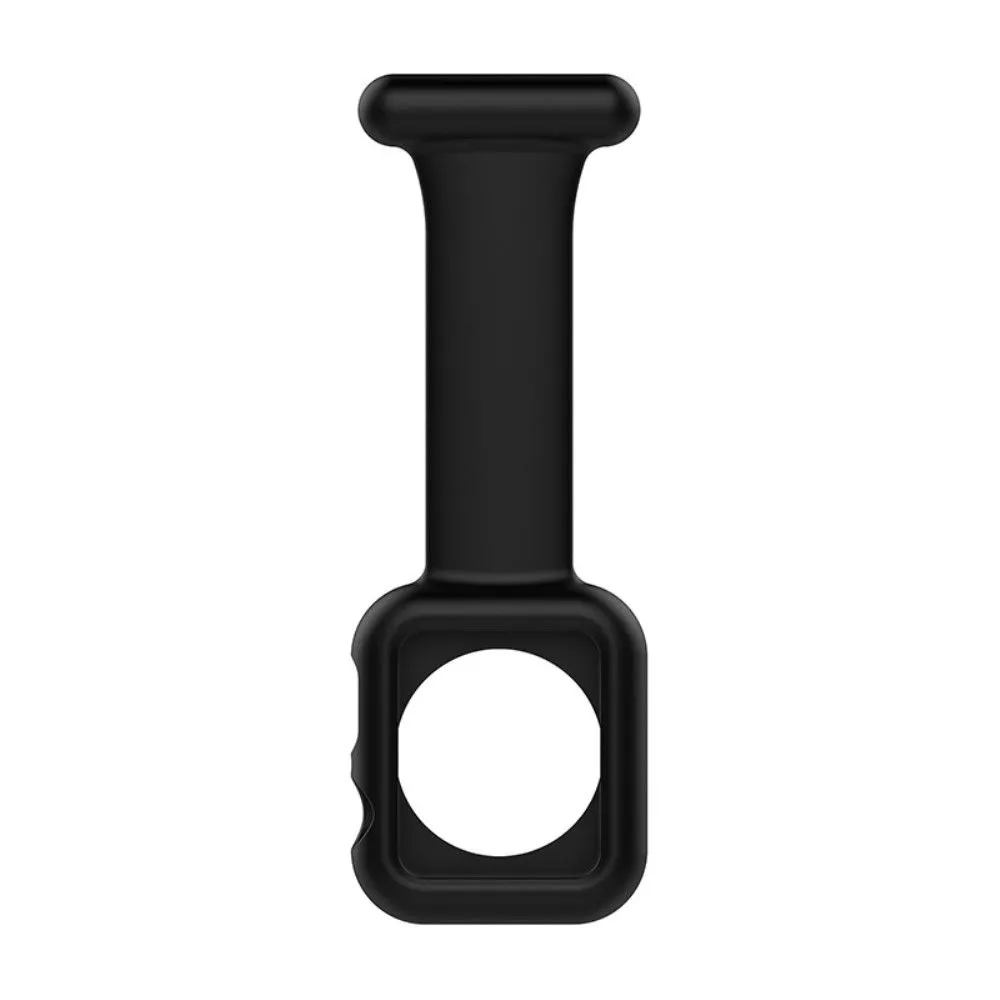 Apple Watch (45mm) doctor nurse silicone watch strap - Black