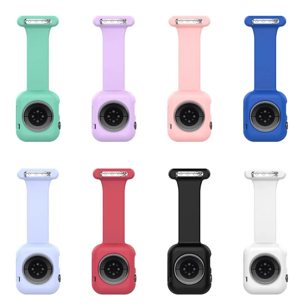 Apple Watch (45mm) doctor nurse silicone watch strap - Black