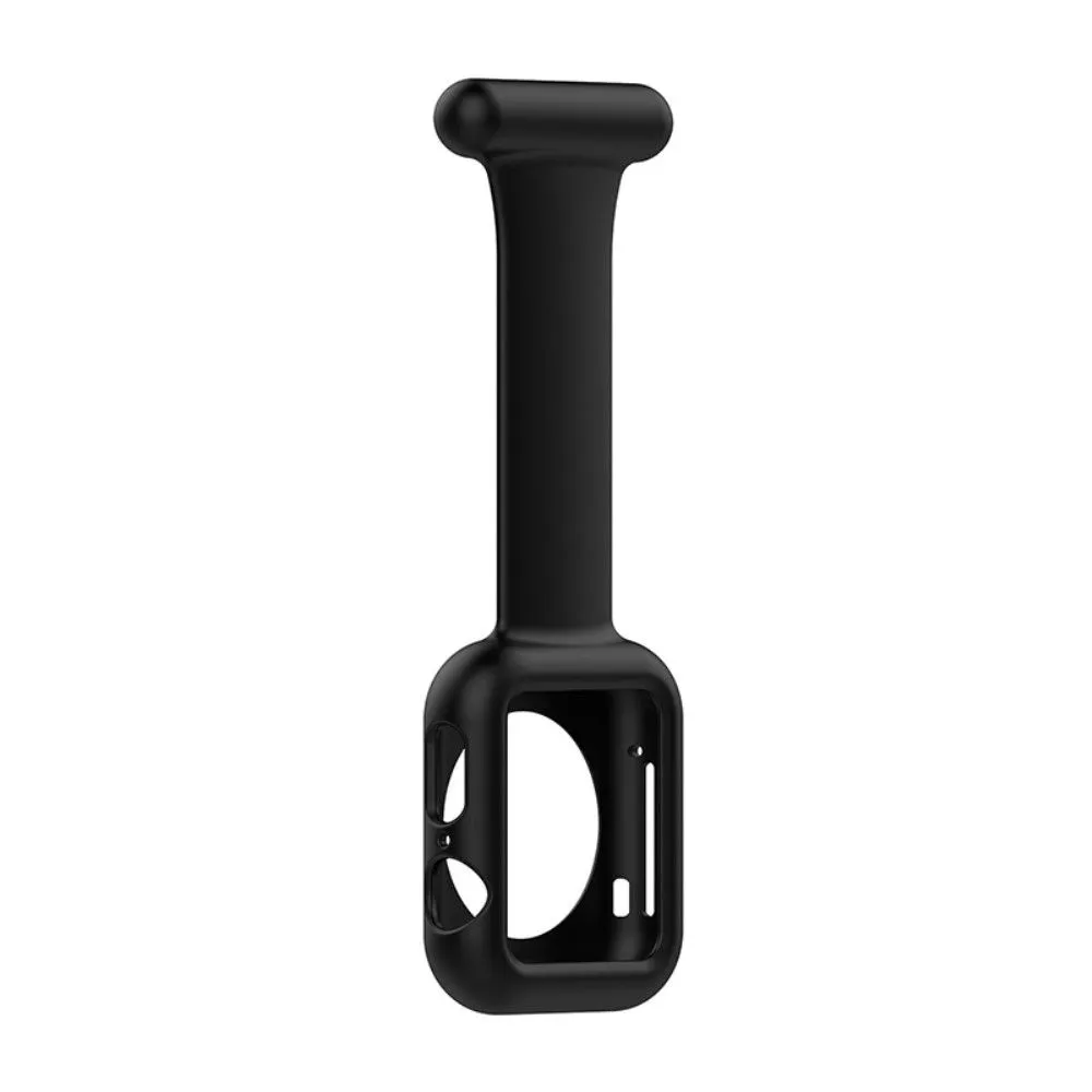 Apple Watch (45mm) doctor nurse silicone watch strap - Black