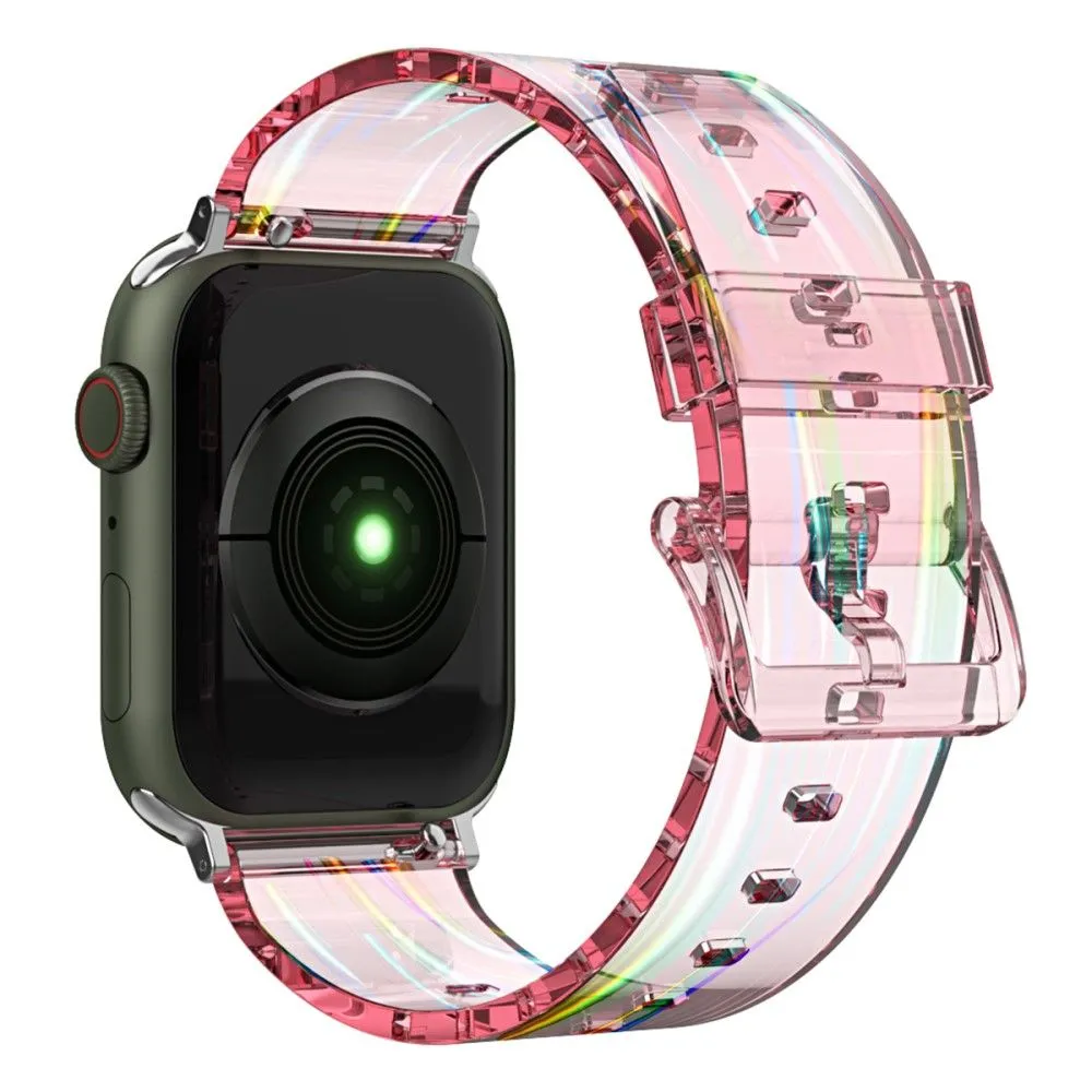 Apple Watch (45mm) flexible transparent watch strap - Transparent Pink