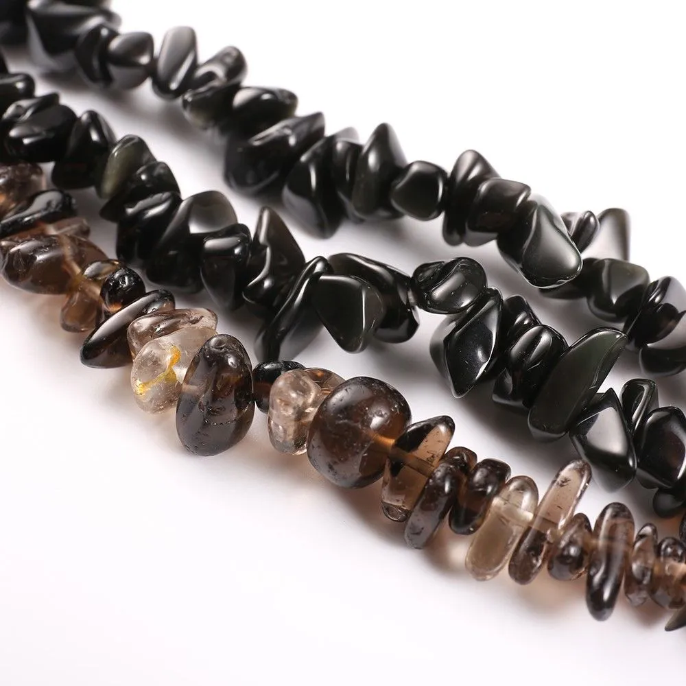 Apple Watch (45mm) natural stones style watch strap - Black