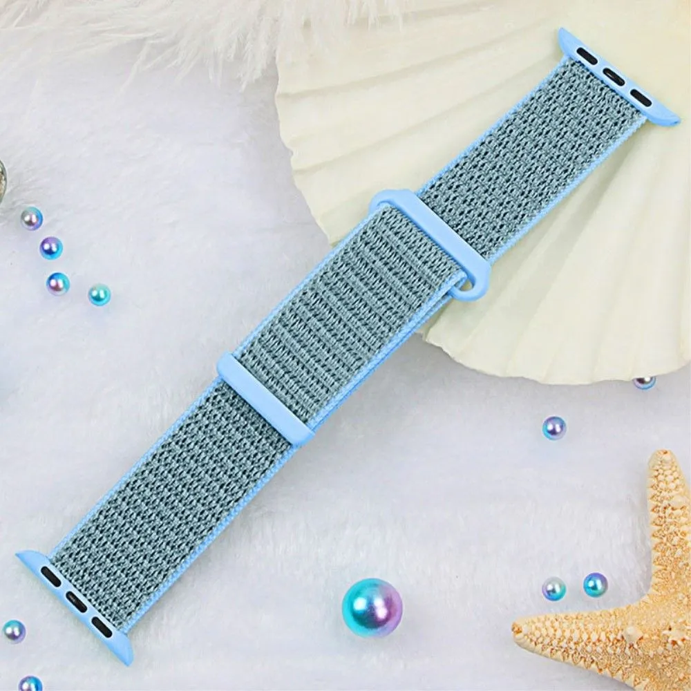 Apple Watch (45mm) nylon watch strap - Lake Blue