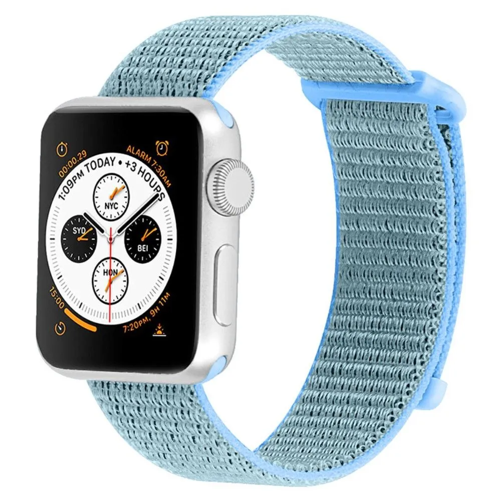 Apple Watch (45mm) nylon watch strap - Lake Blue