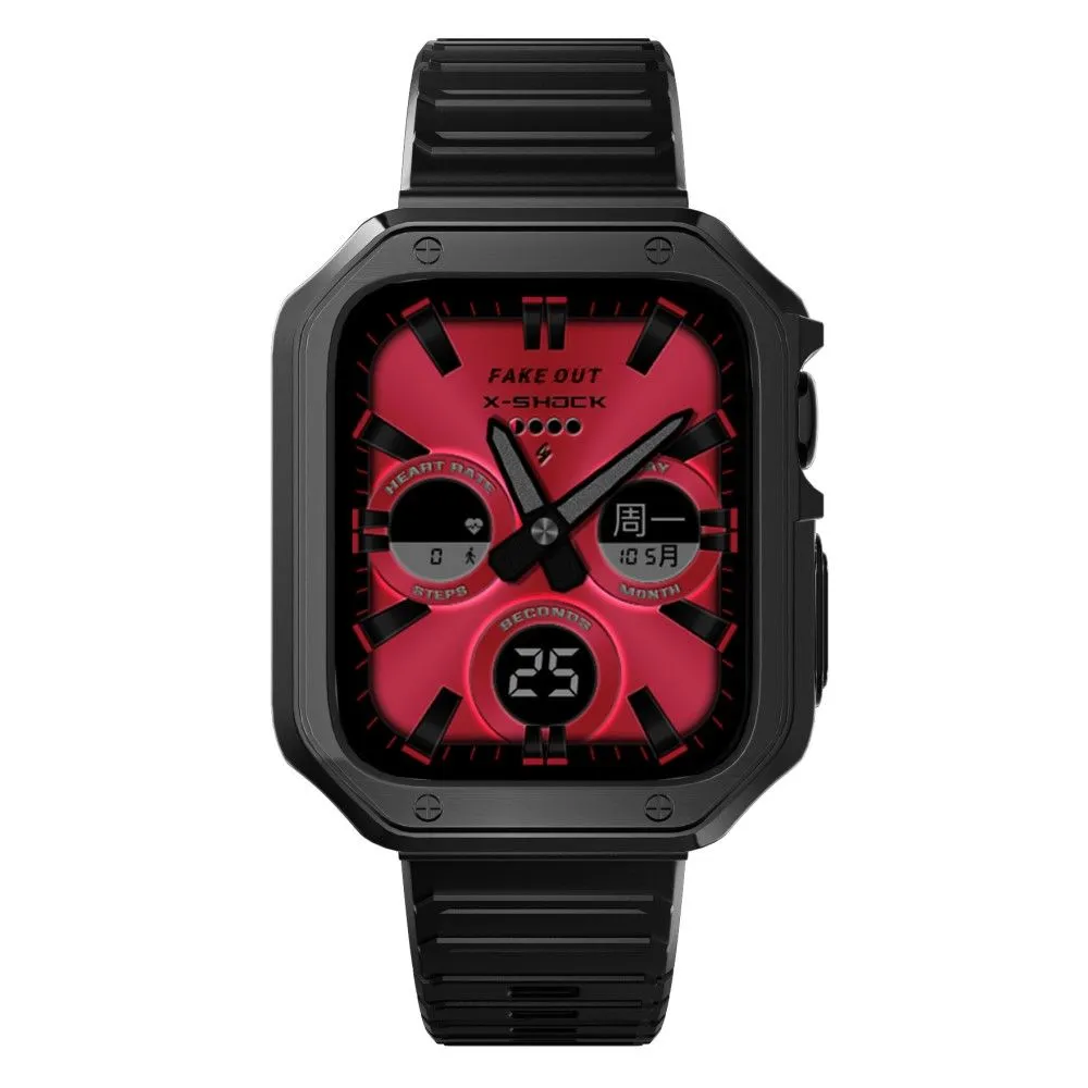Apple Watch (45mm) TPU watch strap   frame - Black