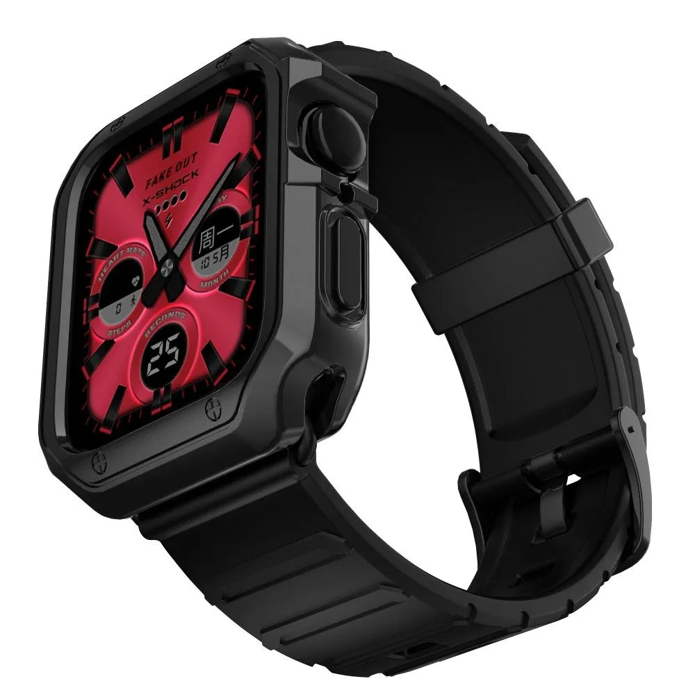 Apple Watch (45mm) TPU watch strap   frame - Black