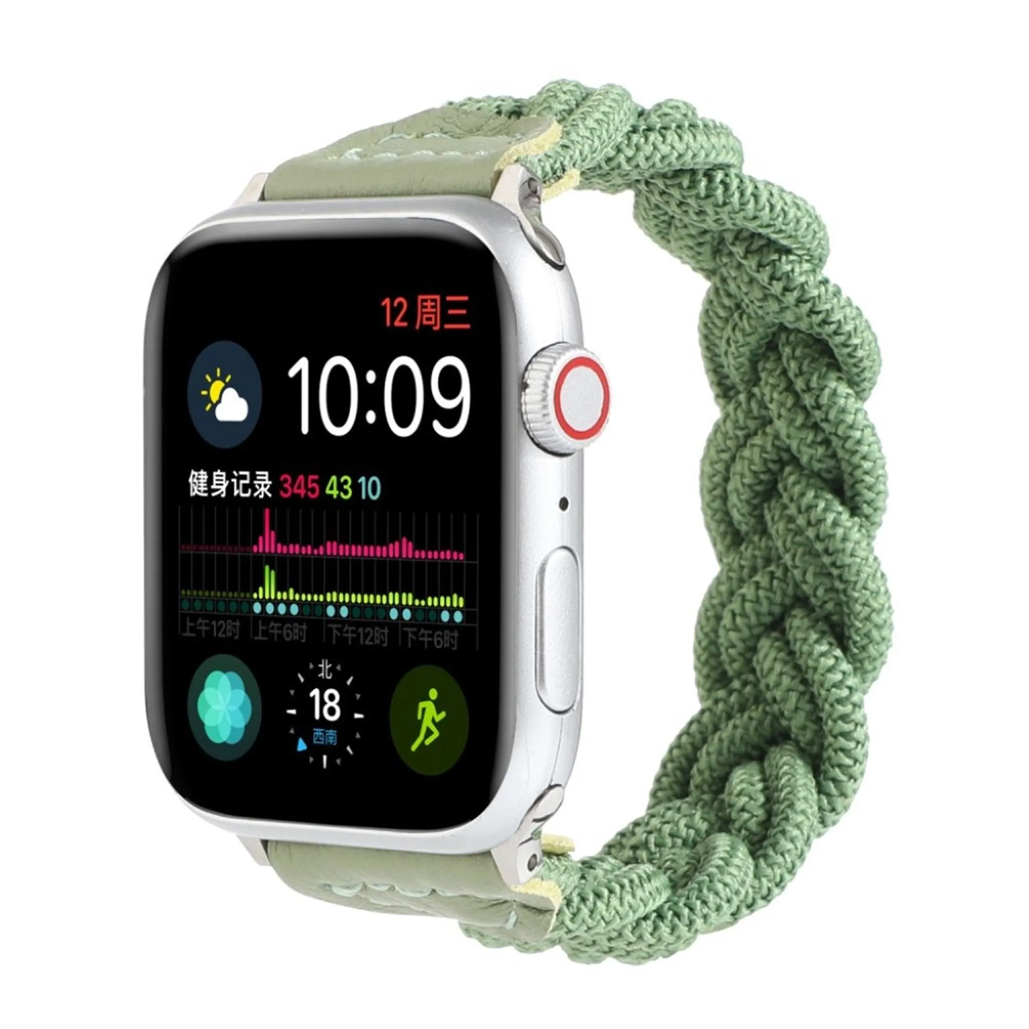 Apple Watch Series 6 / 5 40mm woven style watch band - Green