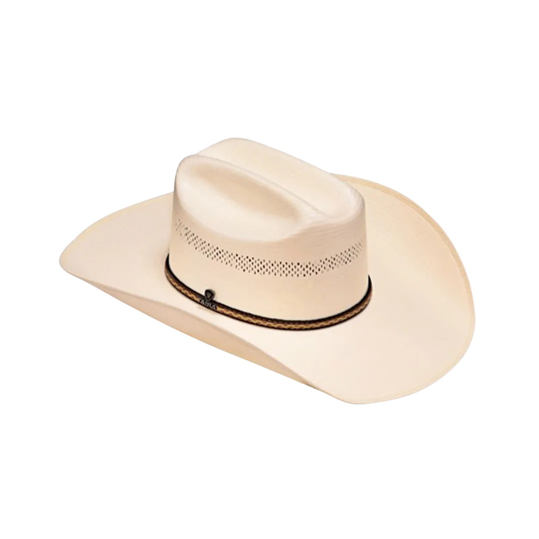 Ariat M&F Men's Leather Sweatband Ivory SS Western Hat