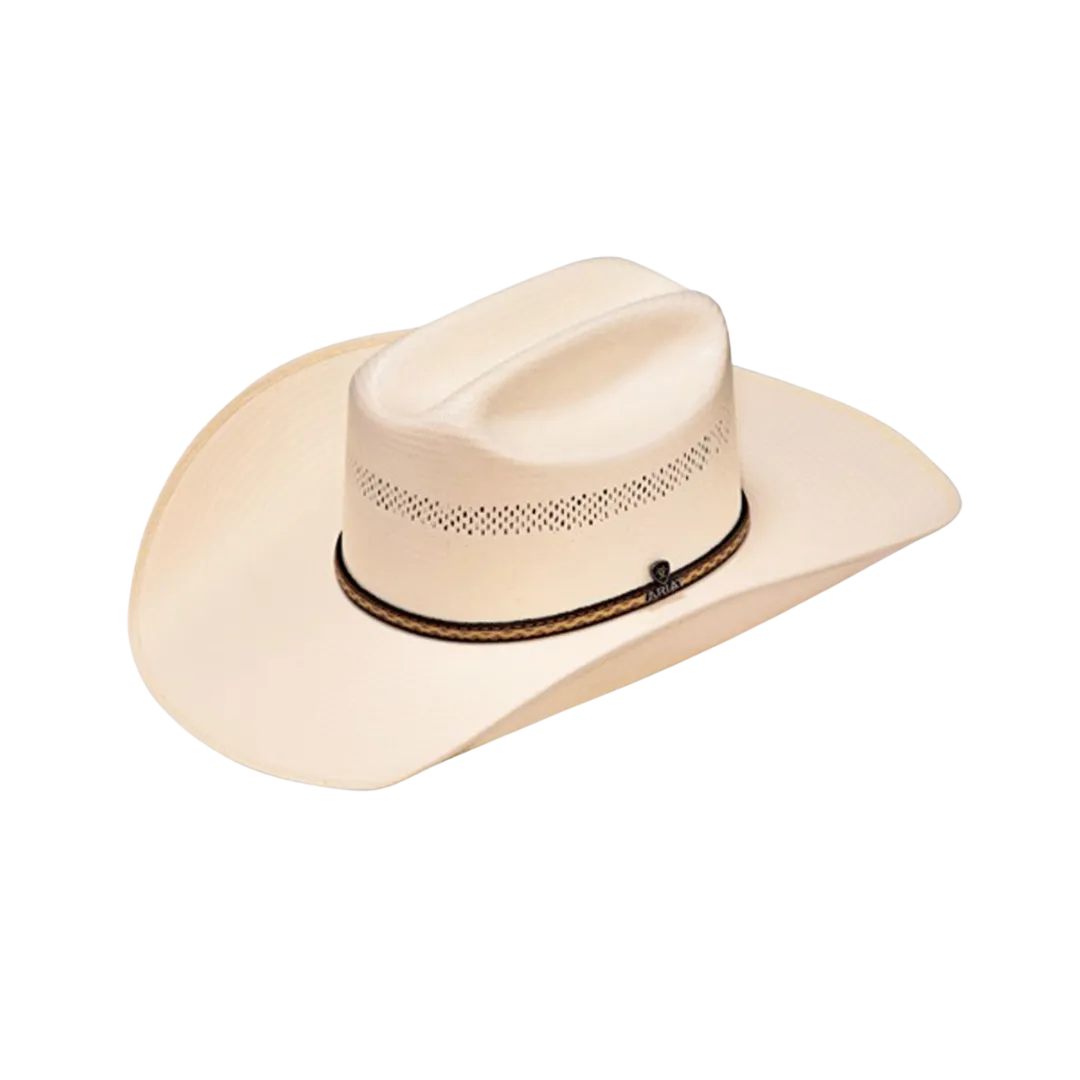 Ariat M&F Men's Leather Sweatband Ivory SS Western Hat
