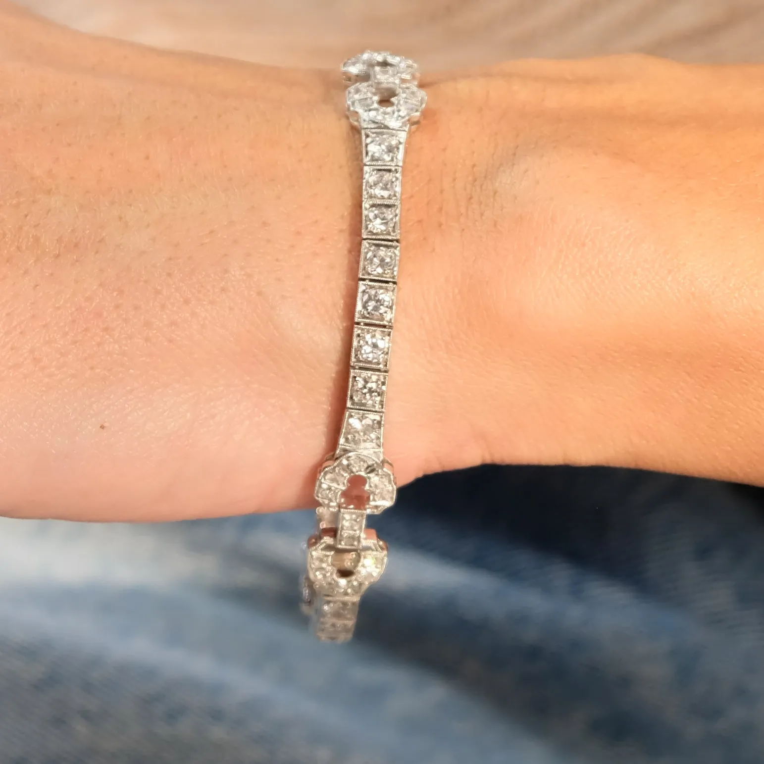 Art deco horse bit bracelet