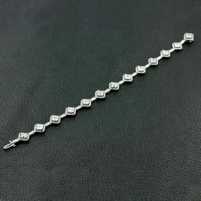 Asscher cut Diamond Bracelet