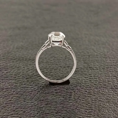 Asscher cut Diamond Engagement Ring