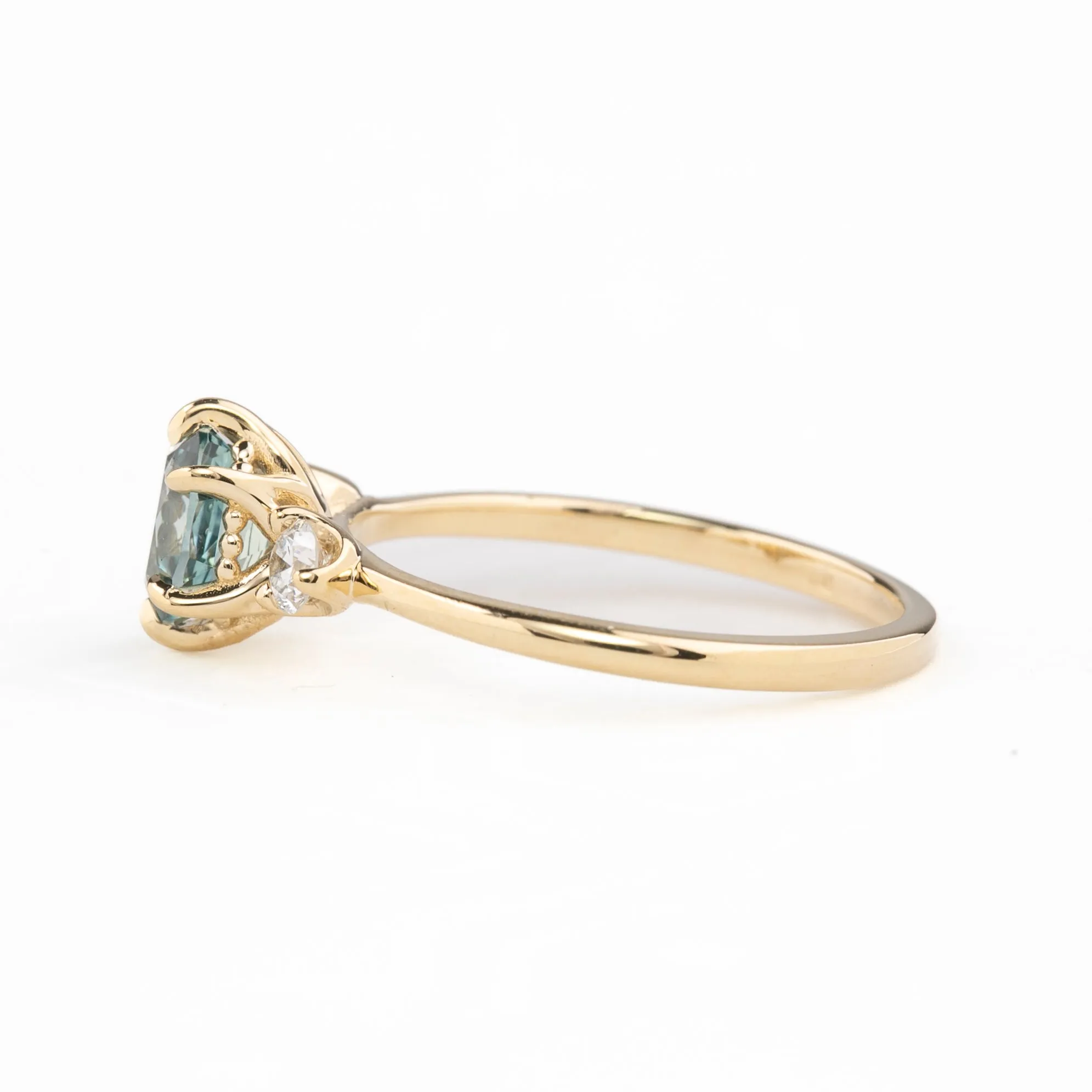 Ayana Ring 1.10ct Light Blue Montana Sapphire, 14k Yellow Gold (One of a kind)
