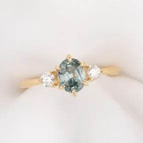 Ayana Ring 1.10ct Light Blue Montana Sapphire, 14k Yellow Gold (One of a kind)