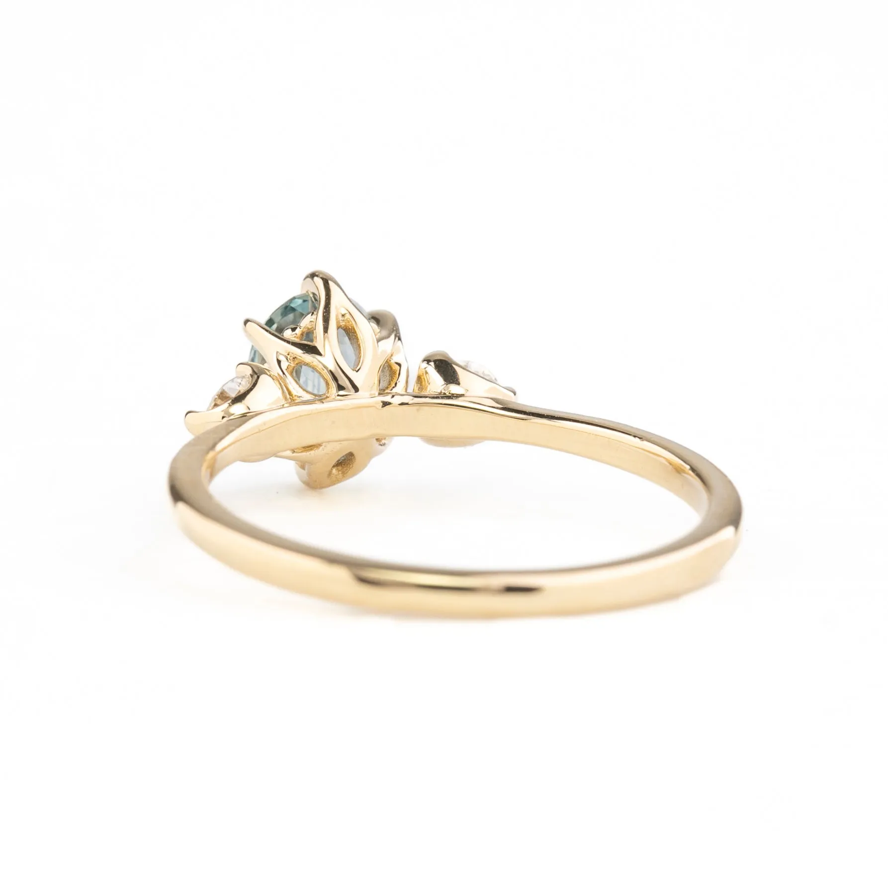 Ayana Ring 1.10ct Light Blue Montana Sapphire, 14k Yellow Gold (One of a kind)