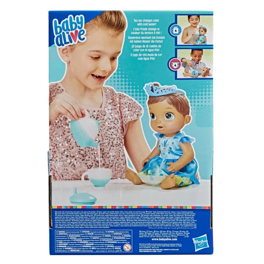 Baby Alive Tea Sparkles Baby Doll, Color-Changing Tea Set, Doll Accessories, Drinks, Wets