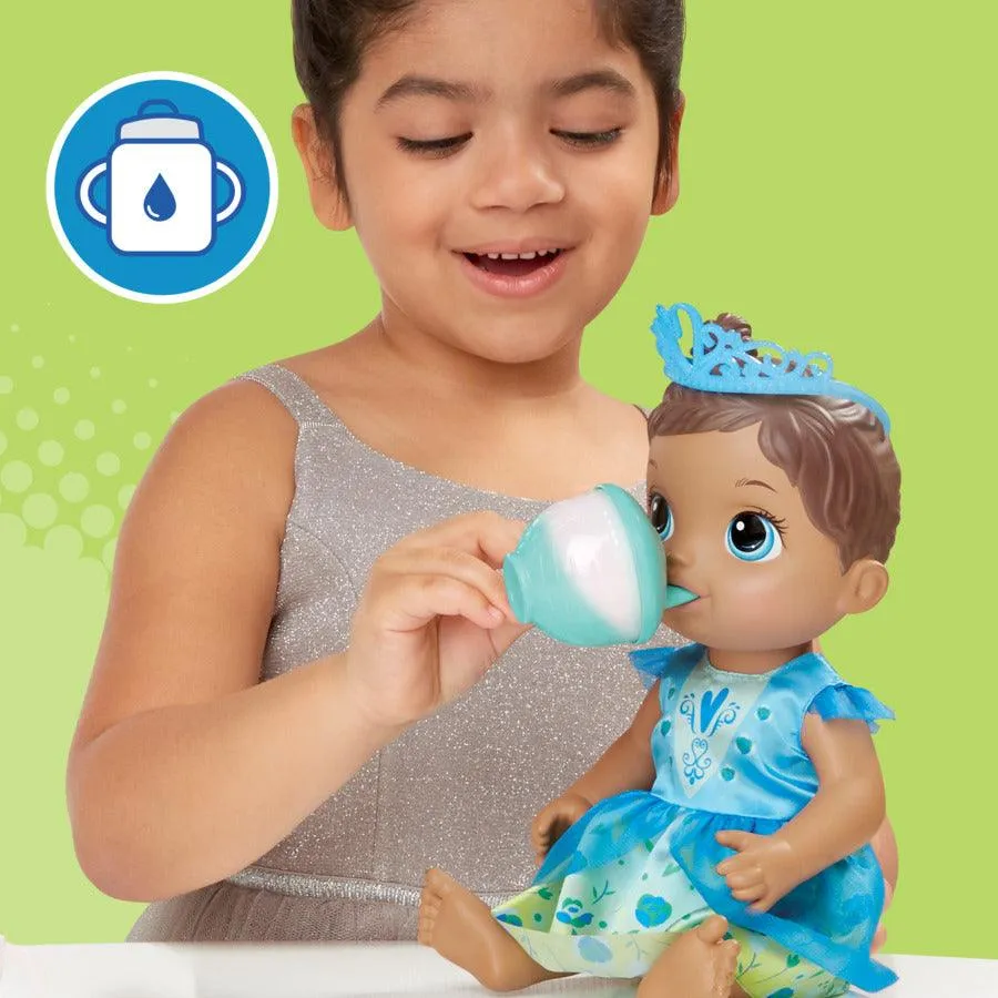 Baby Alive Tea Sparkles Baby Doll, Color-Changing Tea Set, Doll Accessories, Drinks, Wets