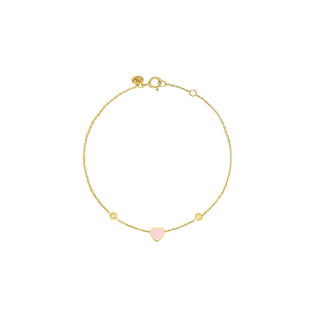 Babydoll 18K Gold Bracelet w. Diamonds