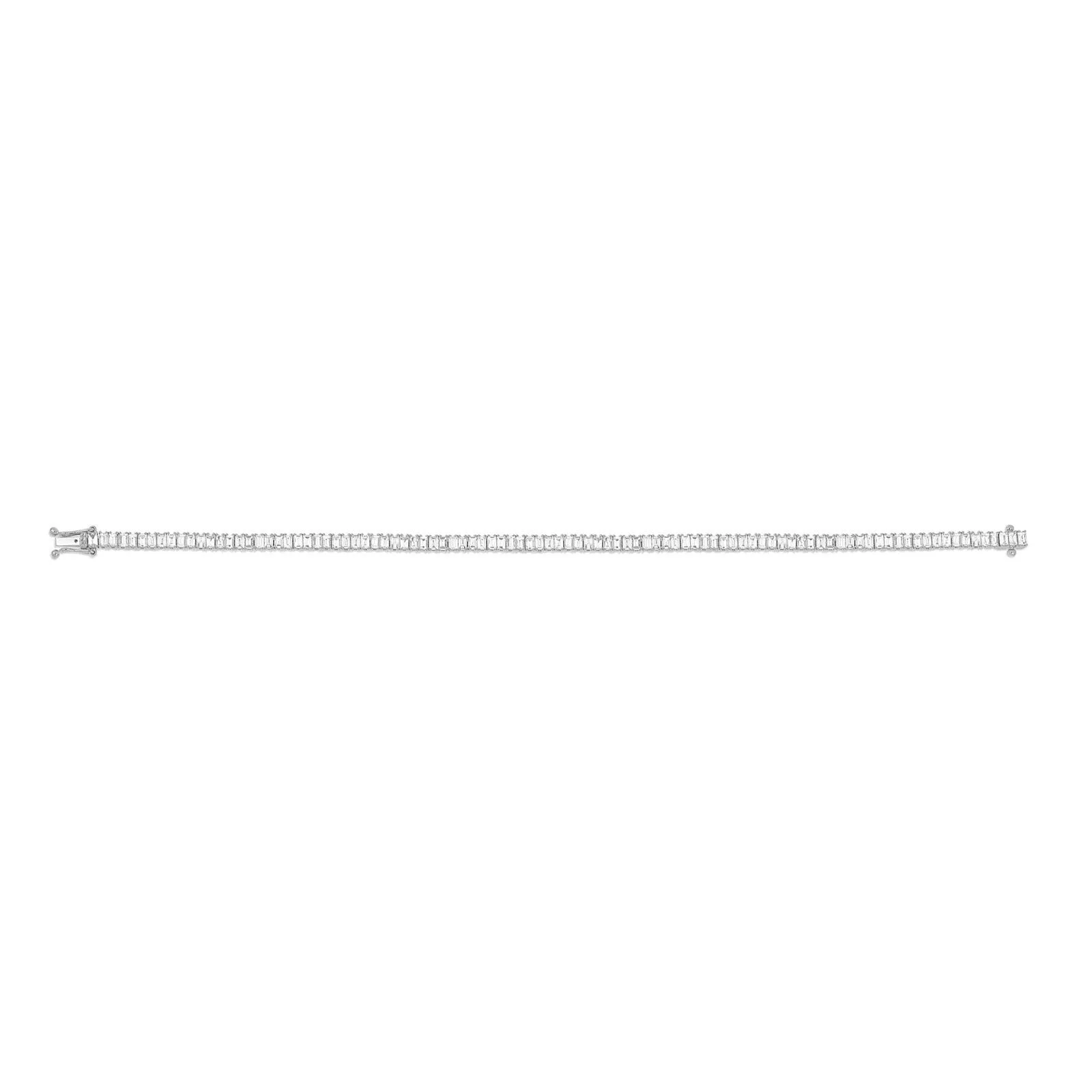 Baguette Eternity Bracelet - White Gold