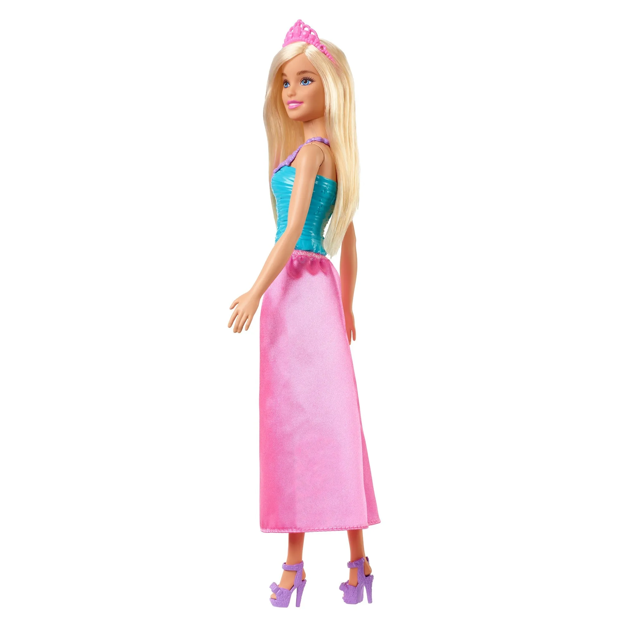Barbie Dreamtopia Princess Blonde Doll Wearing Pink Skirt, Shoes and Tiara for Kids Ages 3 