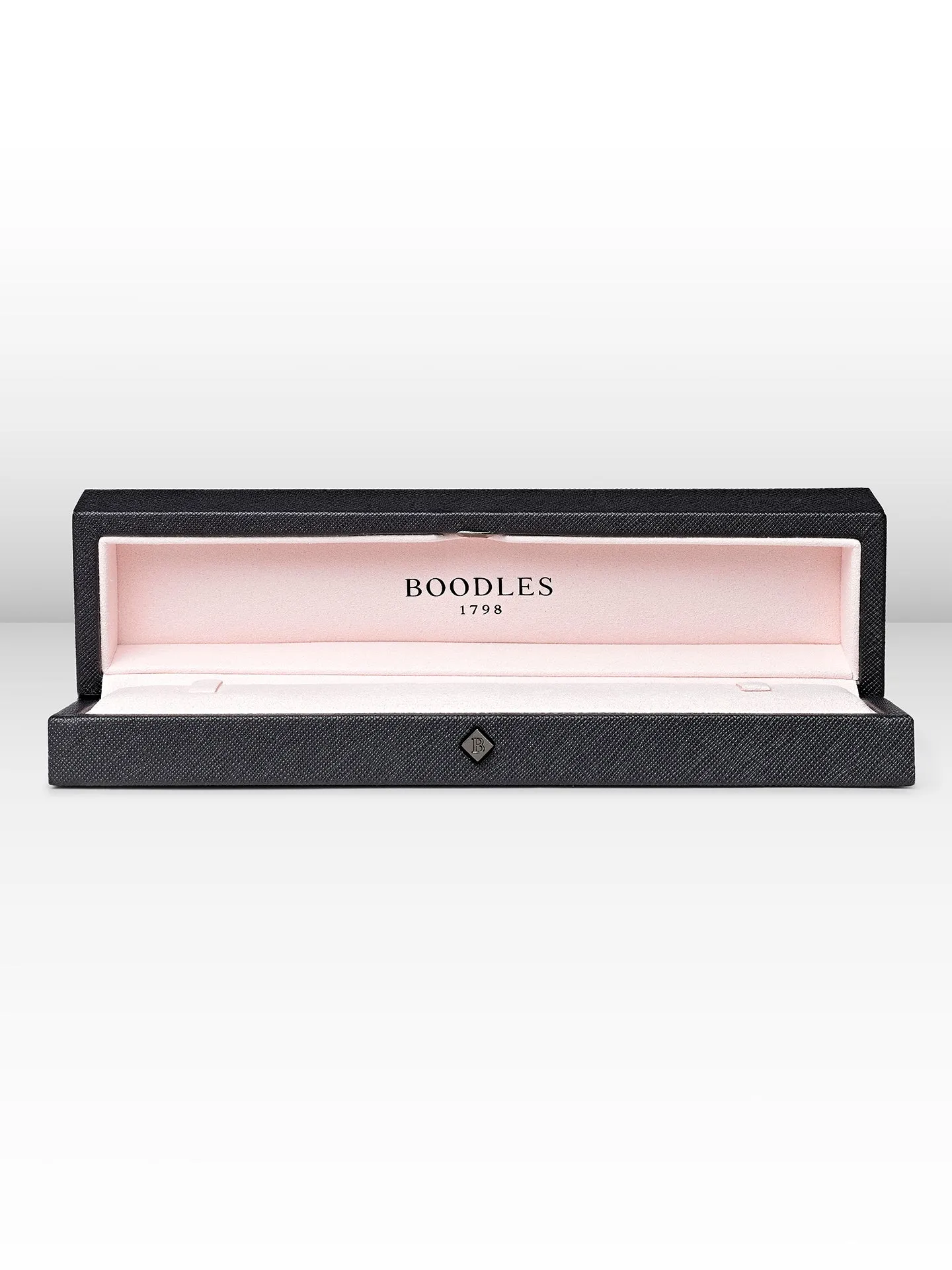 Be Boodles Large Platinum and Rose Gold Diamond Bracelet