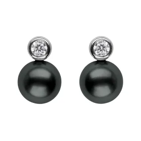 Bezel-Set Diamond Studs