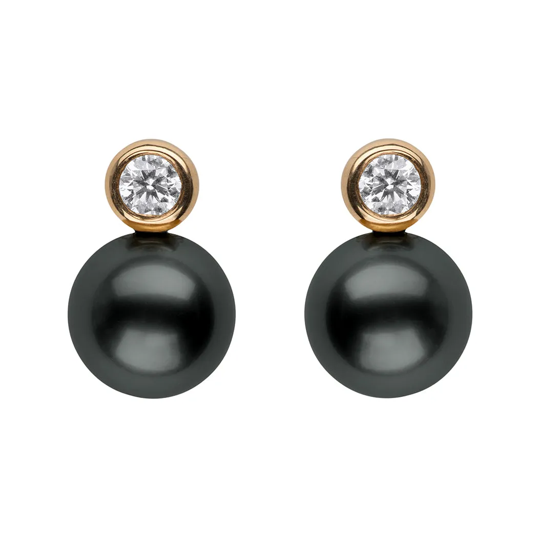 Bezel-Set Diamond Studs