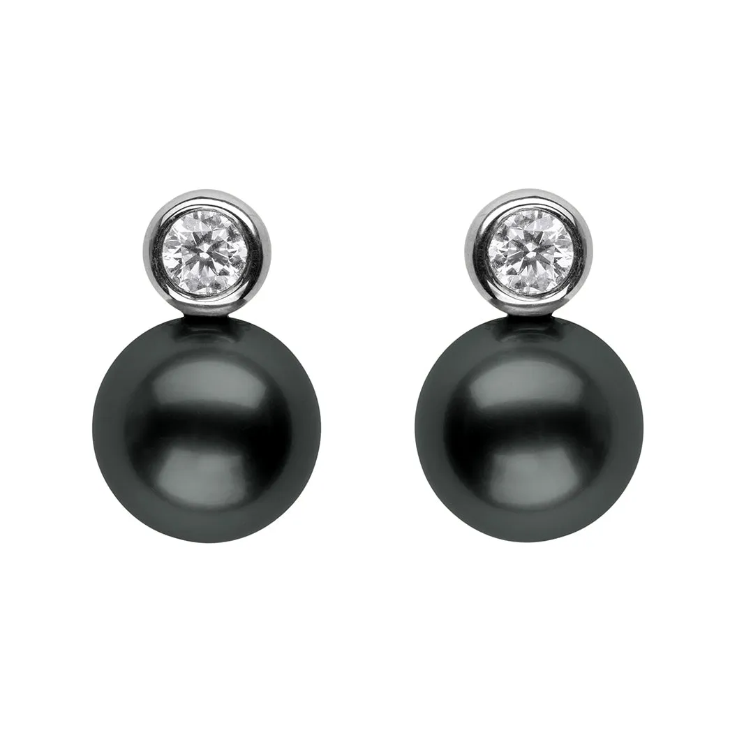 Bezel-Set Diamond Studs
