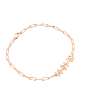 Birthdate Diamond Bracelet - 14K Rose Gold