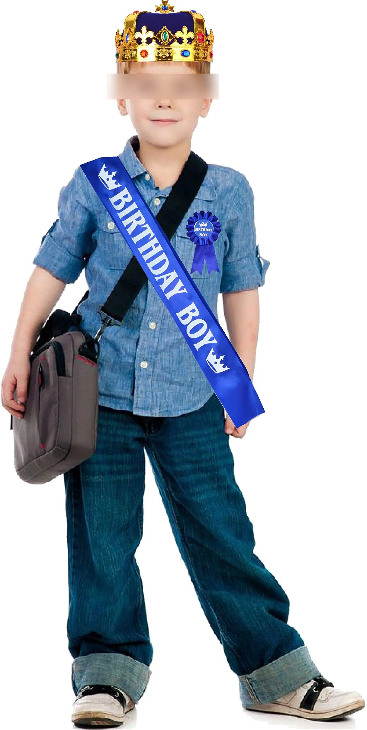 Birthday King Crown And Sash For Boy,Birthday Boy Prince Crown Sash And Pin