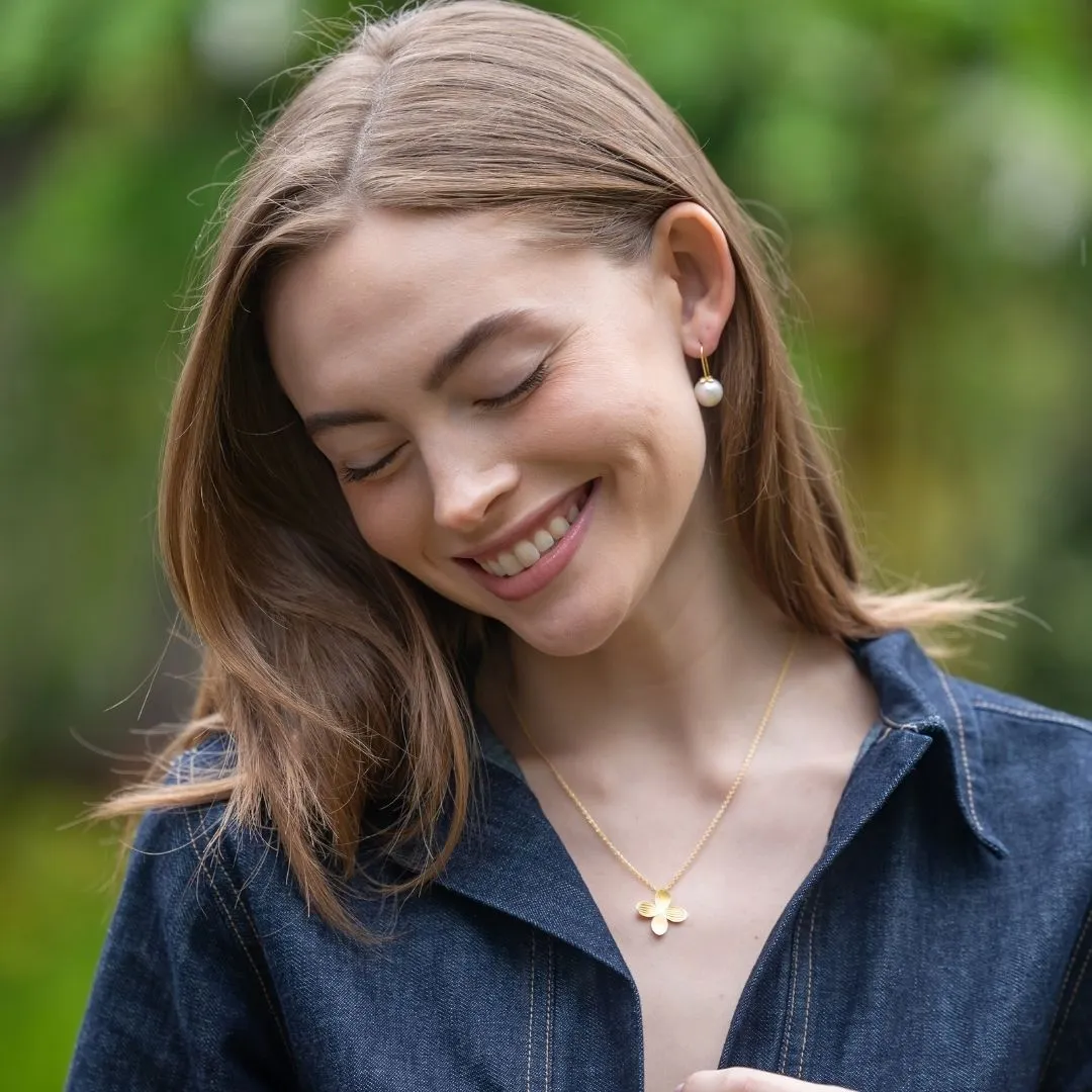 Bloom Pearl Hook Earrings