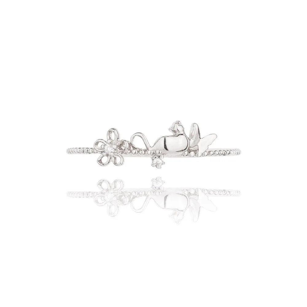 Blooming Cat Ring