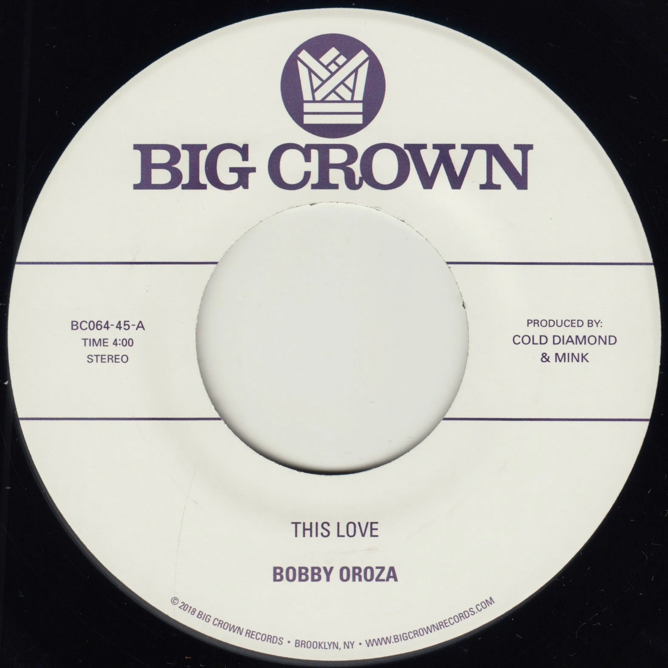 BOBBY OROZA - This Love b/w Should I Take You Home