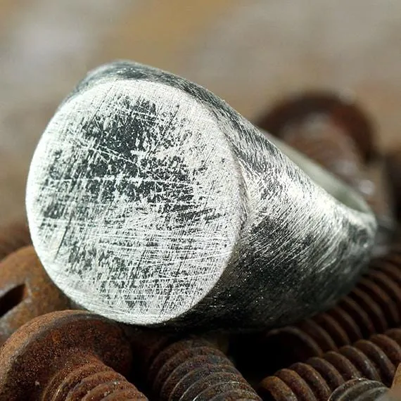 Bold Globe Ring | Roman Numerals
