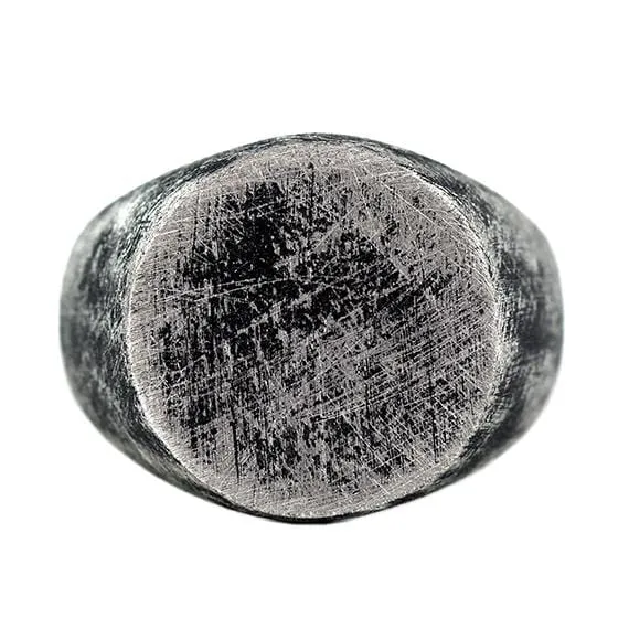 Bold Globe Ring | Roman Numerals
