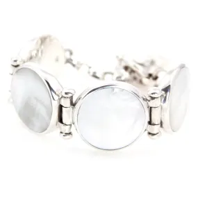 Bracelet - Link Mother Of Pearl Sterling Silver - Signature Collection