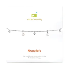 Bracelet | Silver Moonstone Teardrop Gemstone