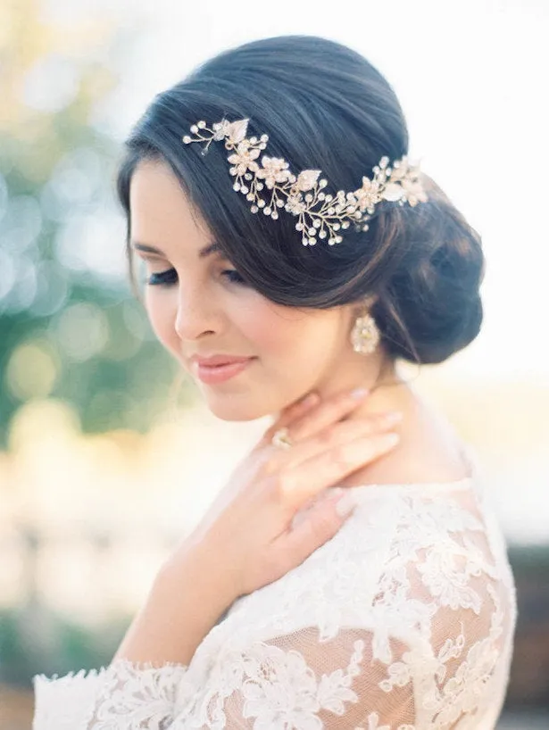 Bridal hair piece Bridal hair vine Silver Bridal headpiece Bridal hair comb Silver Wedding hair comb Wedding hair piece Silver hair vine
