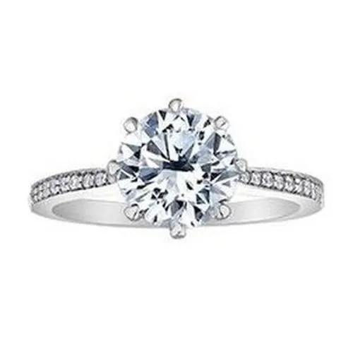 Brilliant cut Solitaire Engagement Ring 2.15 ct