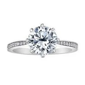 Brilliant cut Solitaire Engagement Ring 2.15 ct