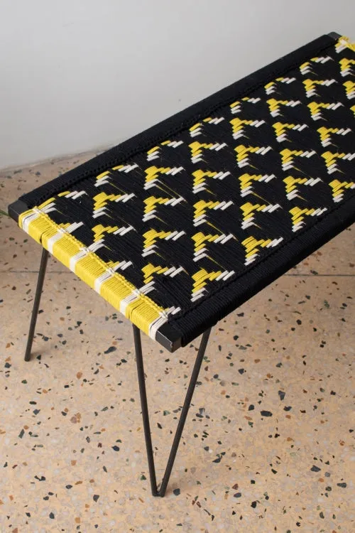 Busy Bee Recycled Cotton Metal Bench