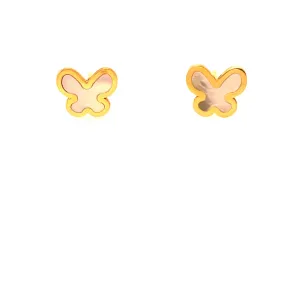 Butterfly Mother of Pearl Stud Earrings