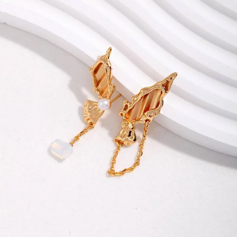 Butterfly Stud Earrings-Gold Vermeil