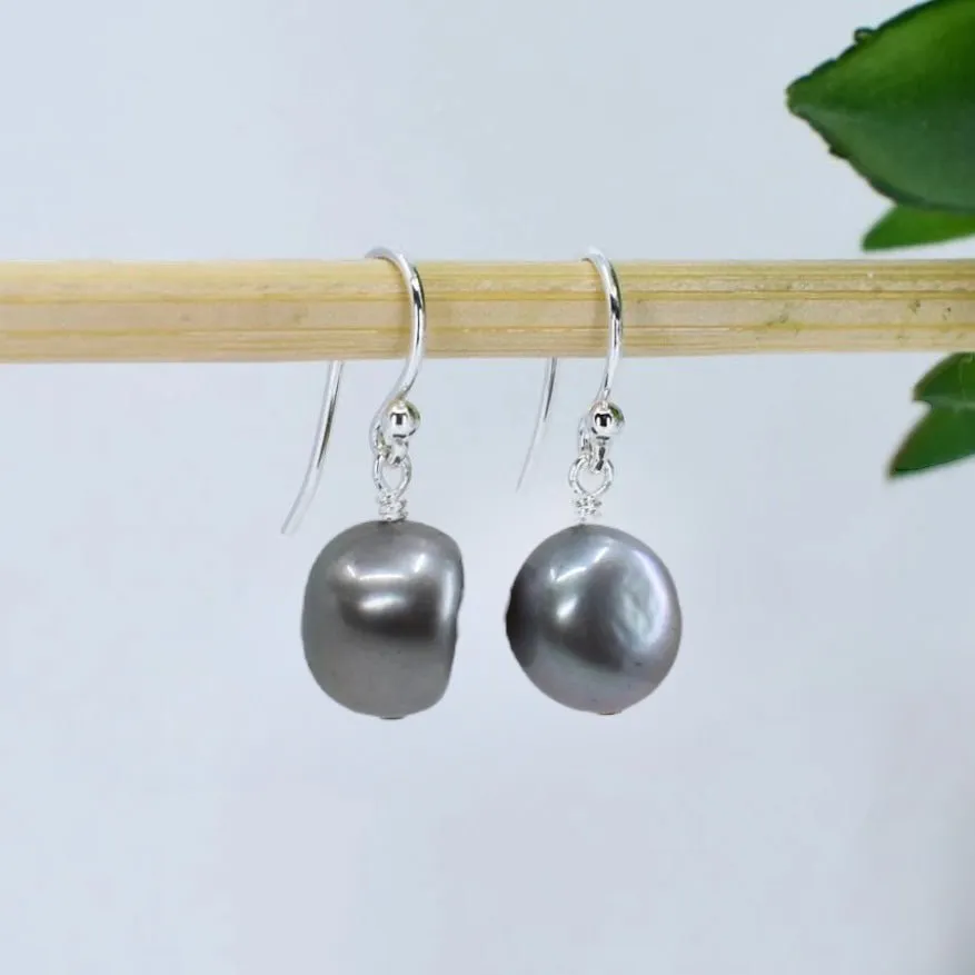 Champagne Freshwater Pearl Drop Earrings